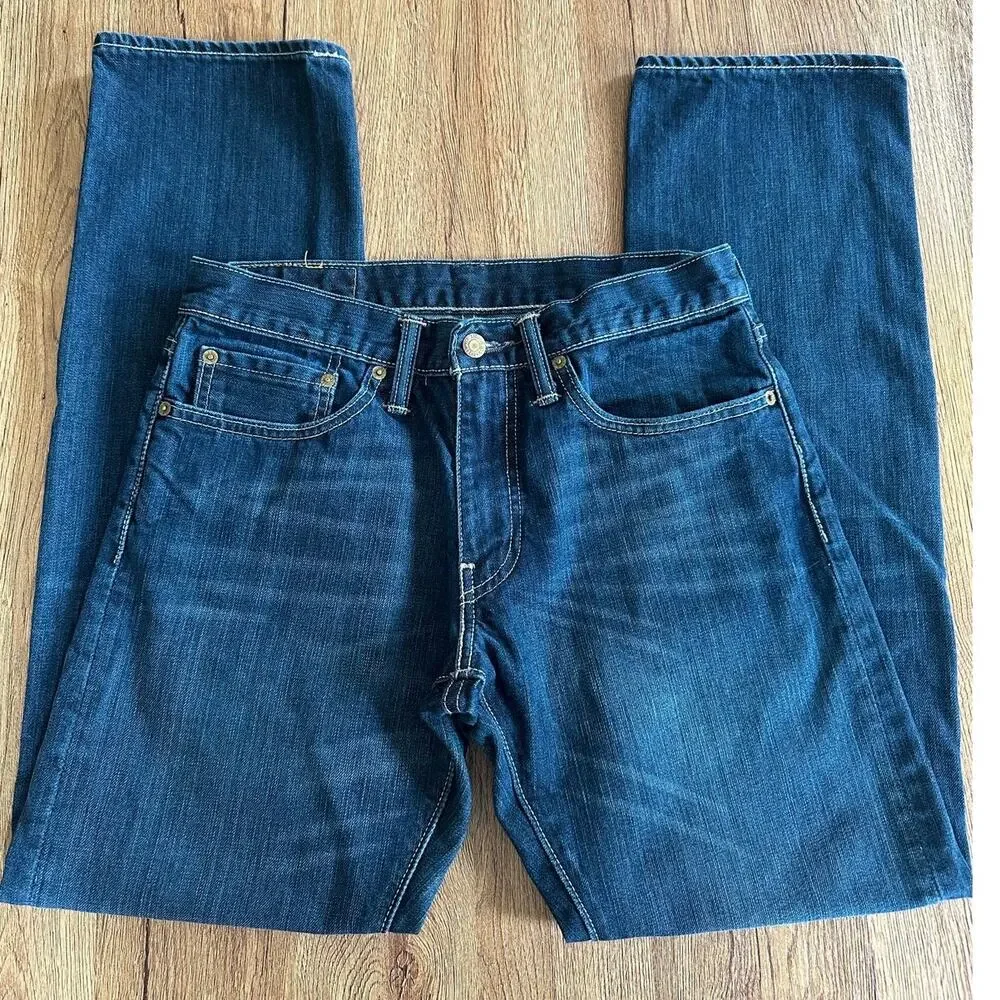Levi's 514 Straight Dark Wash Jeans Size 31x32